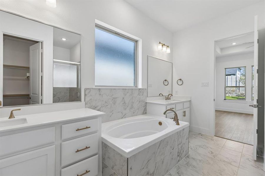 Furnished interior view inside a new home in , McKinney (Image 10).