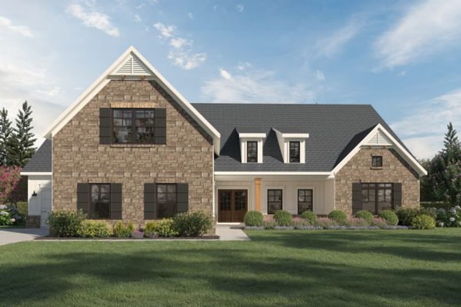Representative exterior photo of a completed home built from the Carter by Kerley Family Homes in Walters Creek, Douglasville, GA (Image 7). Representative exterior photo of a completed home built from the Carter by Kerley Family Homes in Walters Creek, Douglasville, GA (Image 7).