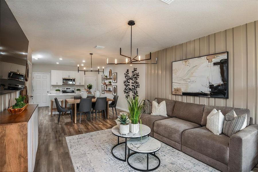 Furnished interior view inside a new home in , Haines City (Image 12).