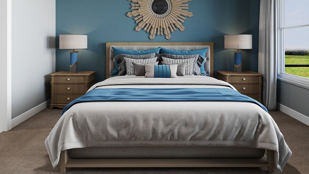 Representative furnished interior of a home built from the Florence by Taylor Morrison in Esplanade at Rivergrass, Naples (Image 9).