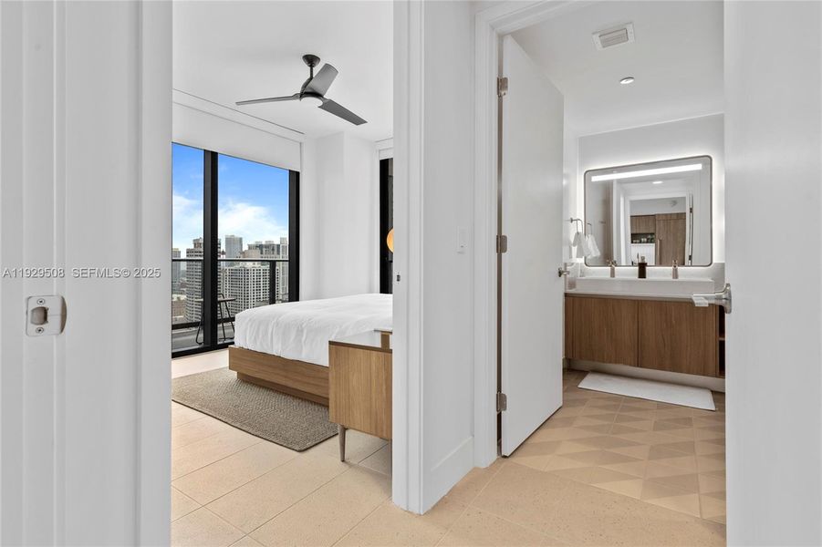 Furnished interior view inside a new home in , Miami (Image 9). Furnished interior view inside a new home in , Miami (Image 9).