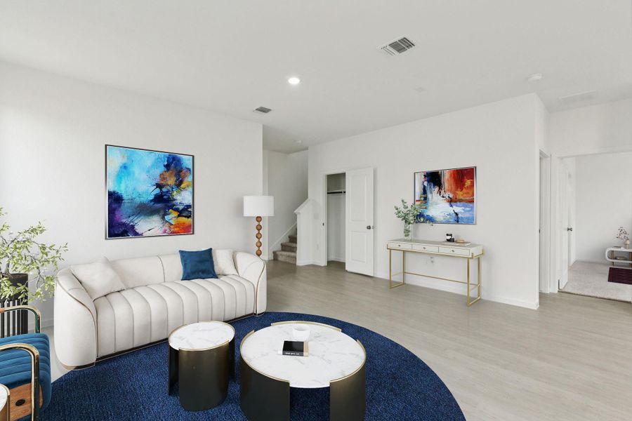 Furnished interior view inside a new home in Windcress, Cove (Image 10).