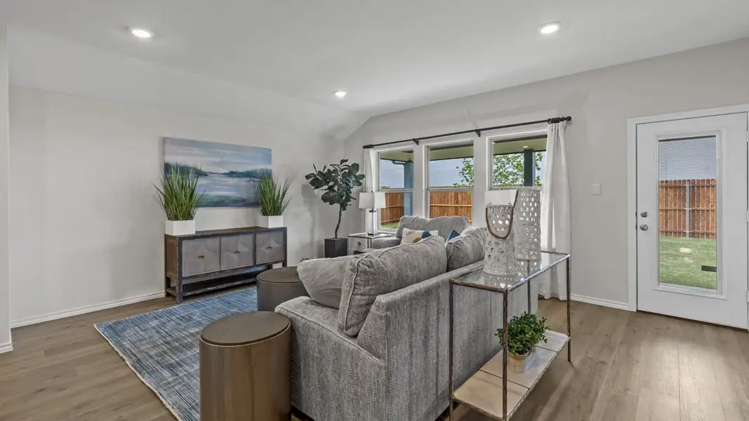 Furnished interior view inside a new home in Windrose, Pilot Point (Image 4).