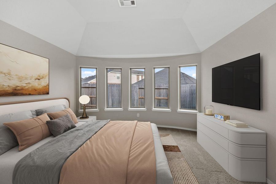 Furnished interior view inside a new home in The Trails, New Caney (Image 6).