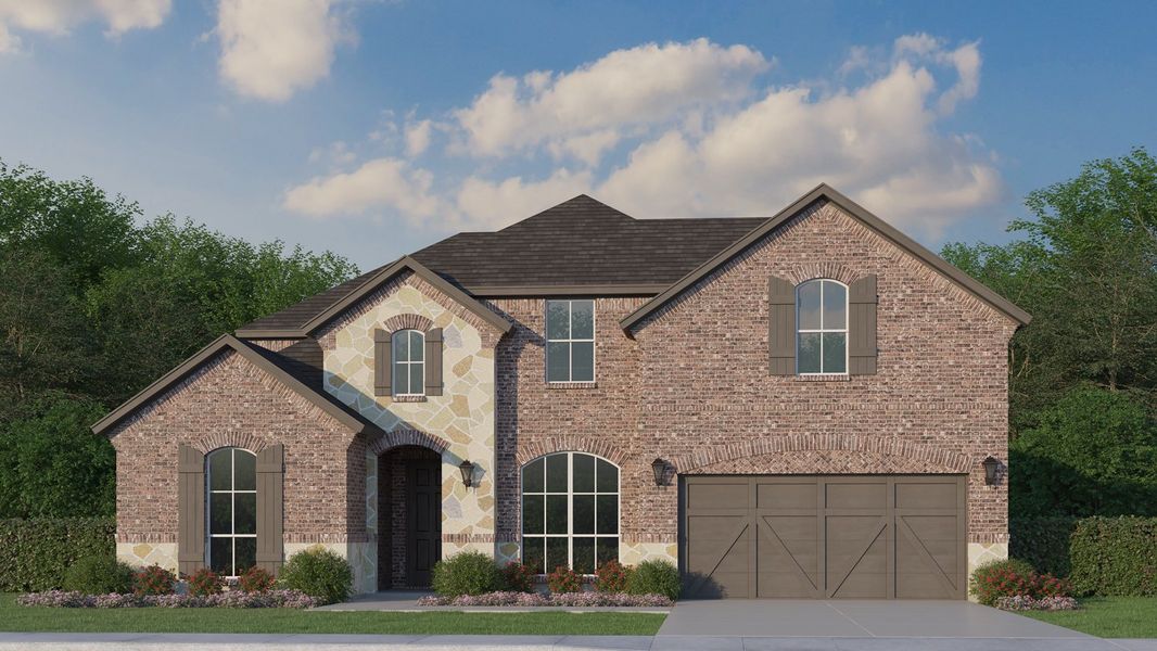 Plan 1691 Elevation A with Stone Plan 1691 Elevation A with Stone