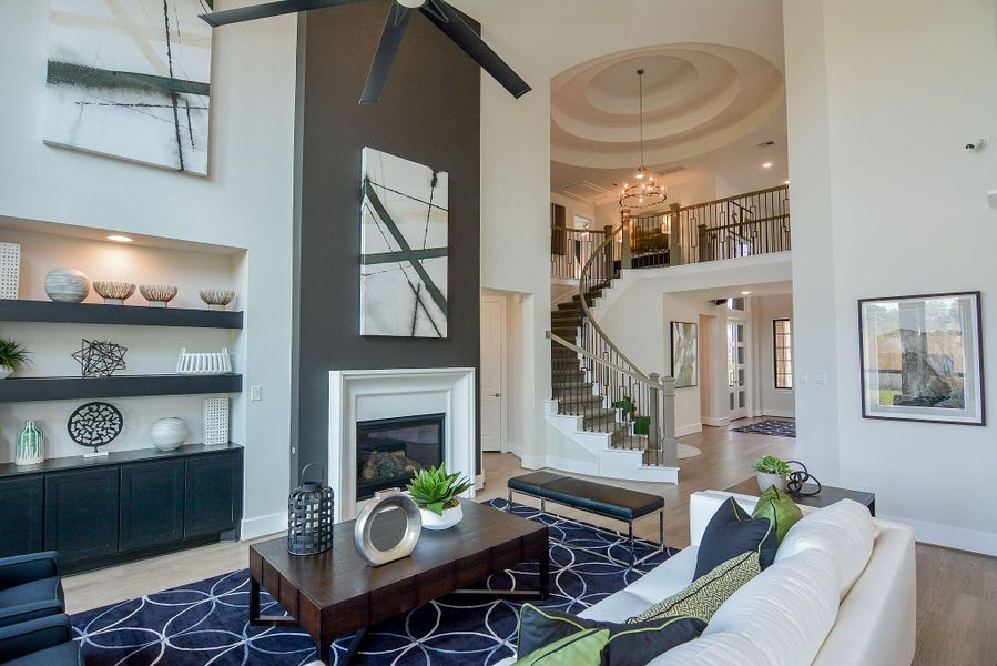 Furnished interior view inside a new home in Bridgeland, Cypress (Image 16).