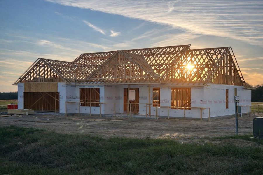 In-progress construction of a new home in , Caldwell, TX (Image 3). In-progress construction of a new home in , Caldwell, TX (Image 3).