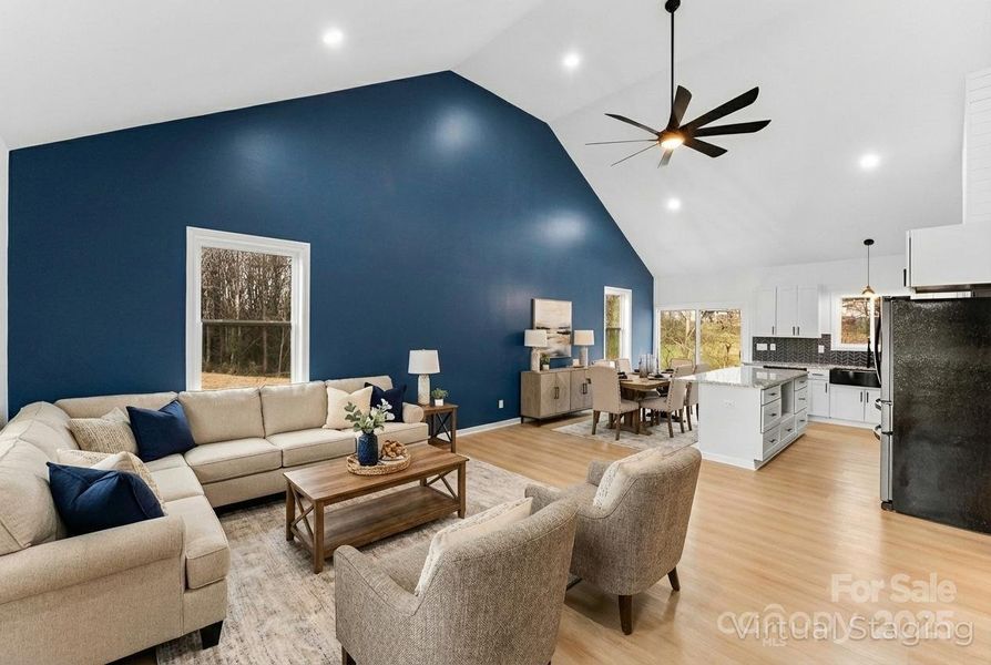 Furnished interior view inside a new home in , Cherryville (Image 31).