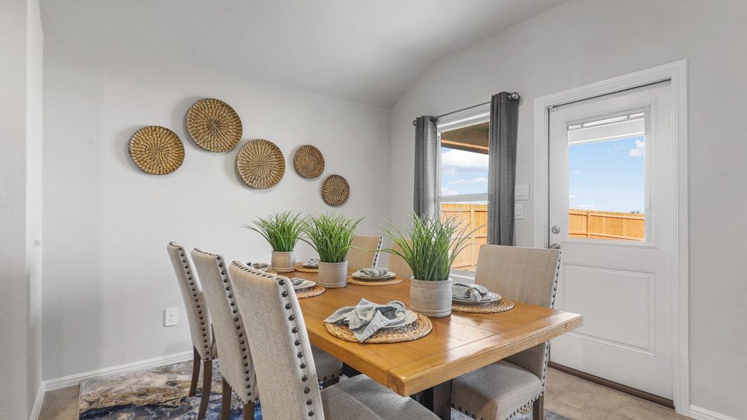 Representative furnished interior of a home built from the Texas Cali by D.R. Horton in The Hills at Reunion, Newark (Image 8). Representative furnished interior of a home built from the Texas Cali by D.R. Horton in The Hills at Reunion, Newark (Image 8).