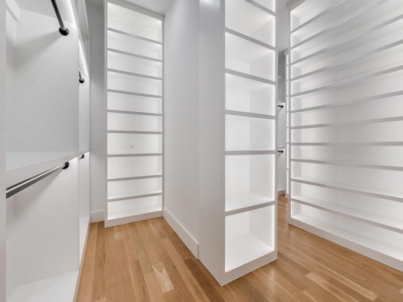 Closet in primary bedroom