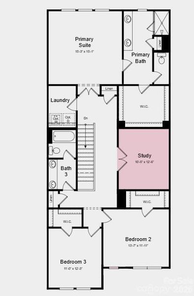 Additional Highlights Include: Study in place of loft, 30" profile slide in gas range, and extended laminate flooring at great room.