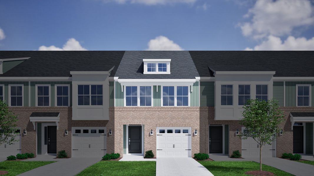 Representative exterior photo of a completed home built from the Foxglove - Genesis Value Collection by Mungo Homes in Westview, Charlotte, NC (Image 27).
