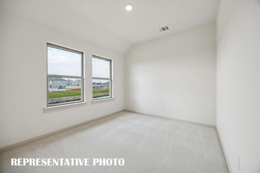 Our Alexis II plan offers nicely sized secondary bedrooms.  REPRESENTATIVE PHOTO