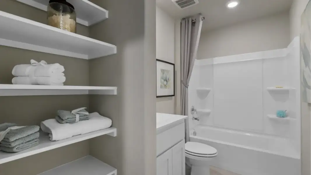 Furnished interior view inside a new home in Rosewood at Beltmill, Fort Worth (Image 31).