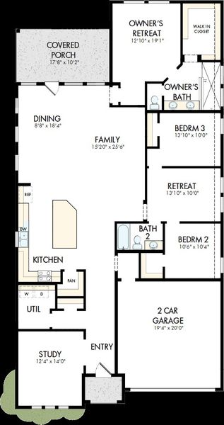 2D floor plan layout of this home in Flat Creek, Castroville, TX (Image 2). 2D floor plan layout of this home in Flat Creek, Castroville, TX (Image 2).