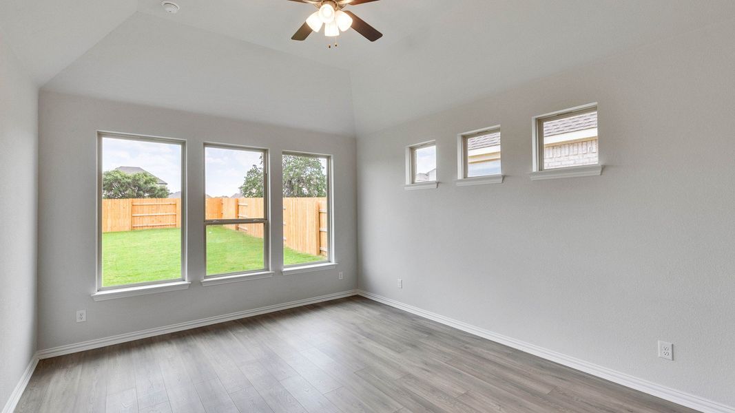 Furnished interior view inside a new home in Oaks at San Gabriel, Georgetown (Image 17).
