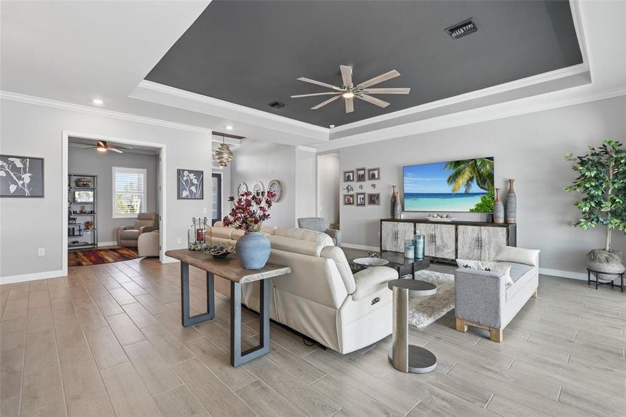 Furnished interior view inside a new home in , Punta Gorda (Image 9).
