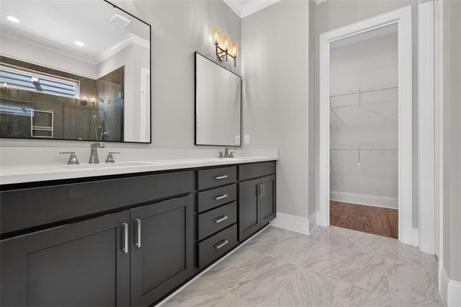 Furnished interior view inside a new home in , Flowery Branch (Image 13).