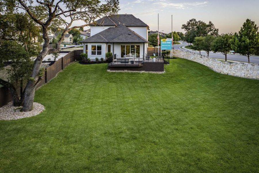 Exterior details and patio area of a home in Cross Creek, Cedar Park (Image 23). Exterior details and patio area of a home in Cross Creek, Cedar Park (Image 23).