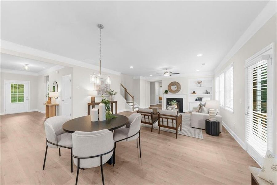 Furnished interior view inside a new home in River Rock, Ball Ground (Image 10).