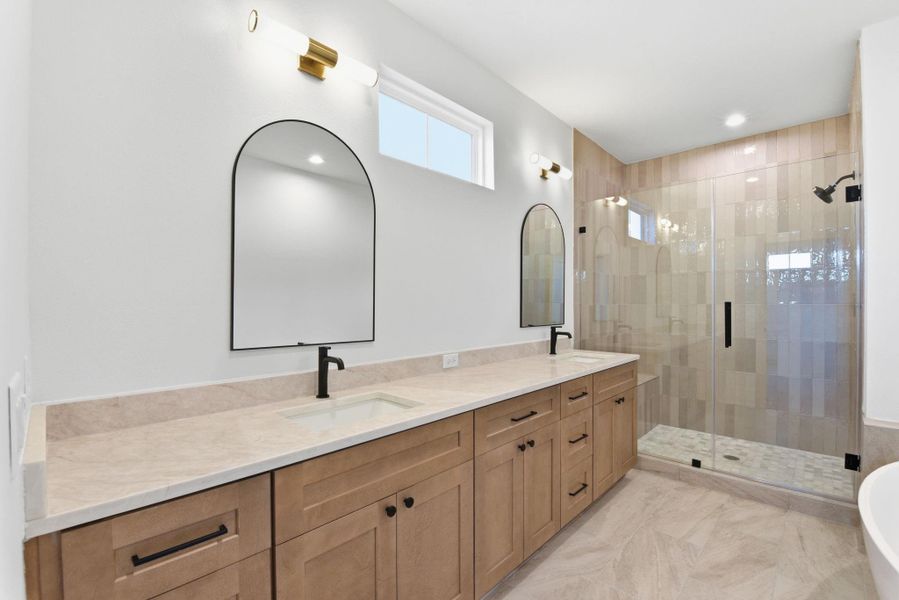 Furnished interior view inside a new home in , Houston (Image 17).