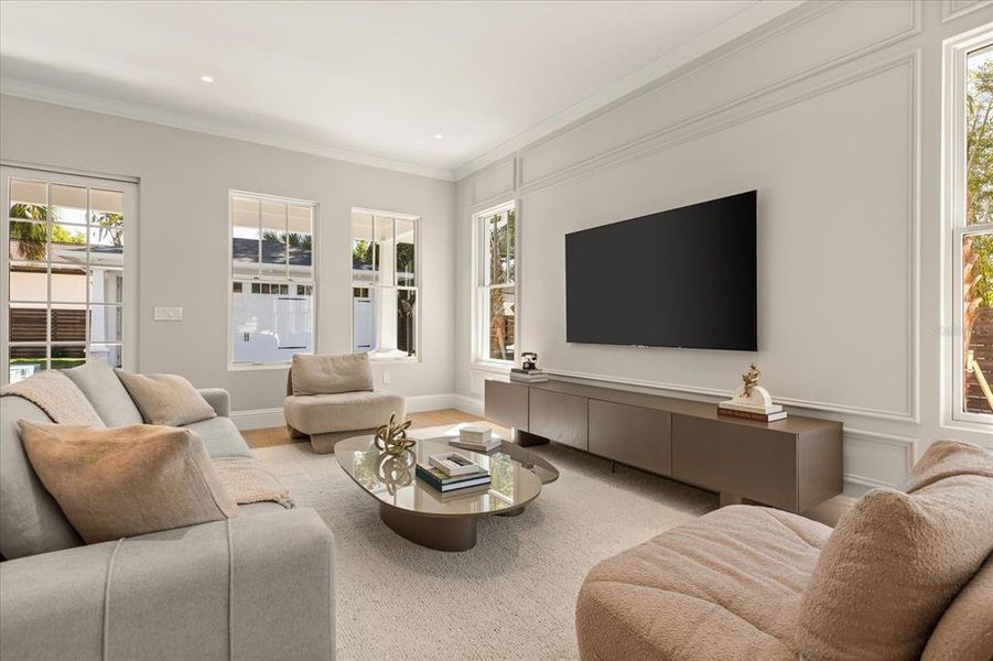 Furnished interior view inside a new home in , Orlando (Image 7).