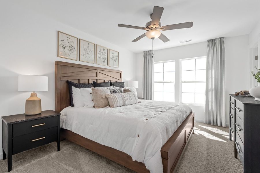 Furnished interior view inside a new home in The Towns at Red River, Gallatin (Image 27).