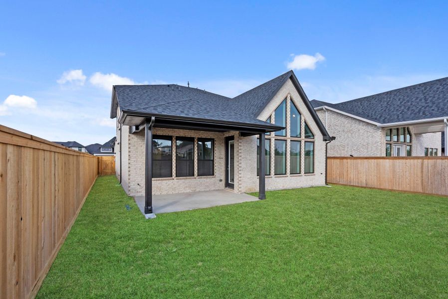 Exterior details and patio area of a home in Bridgeland 45', 50', 70', Cypress (Image 3).