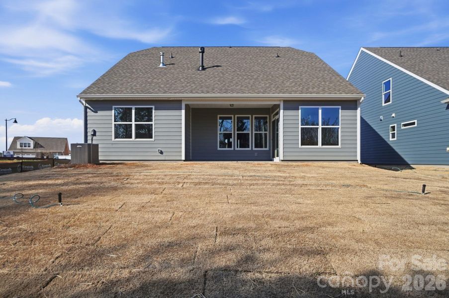Exterior details and patio area of a home in Founders Landing | 55+ Community, Gastonia (Image 20).