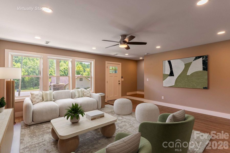 Basement Bonus Room Virt. Staged