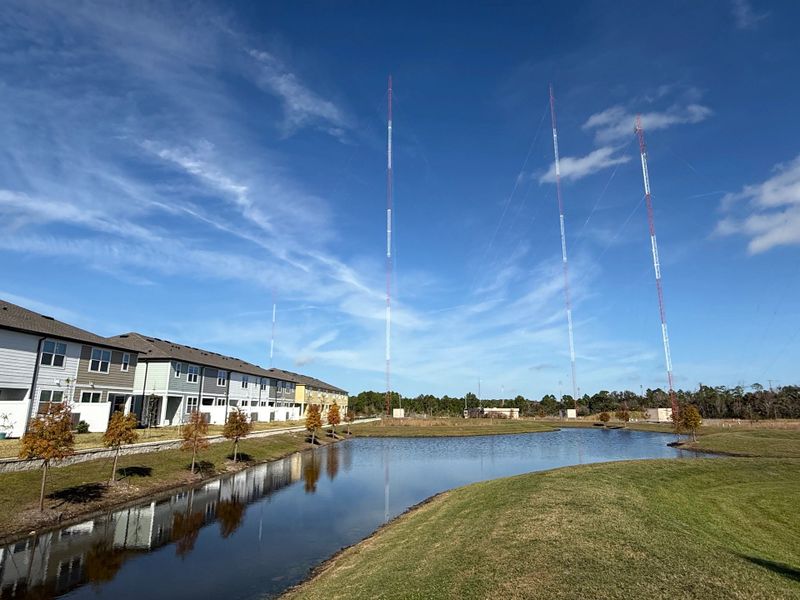Scenic community pond Scenic community pond