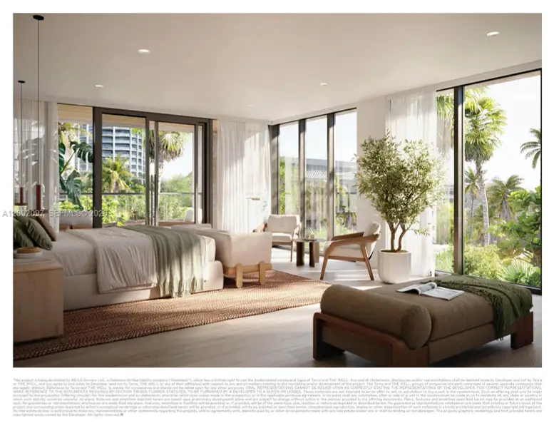 Furnished interior view inside a new home in , Miami (Image 5).