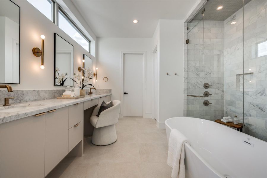 Furnished interior view inside a new home in , Houston (Image 33).