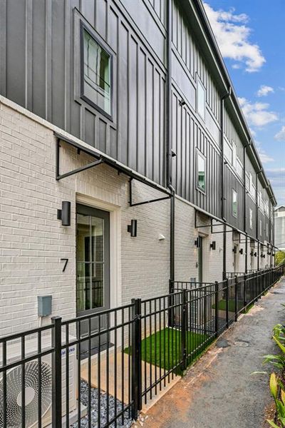 Exterior details and patio area of a home in , Atlanta (Image 3).