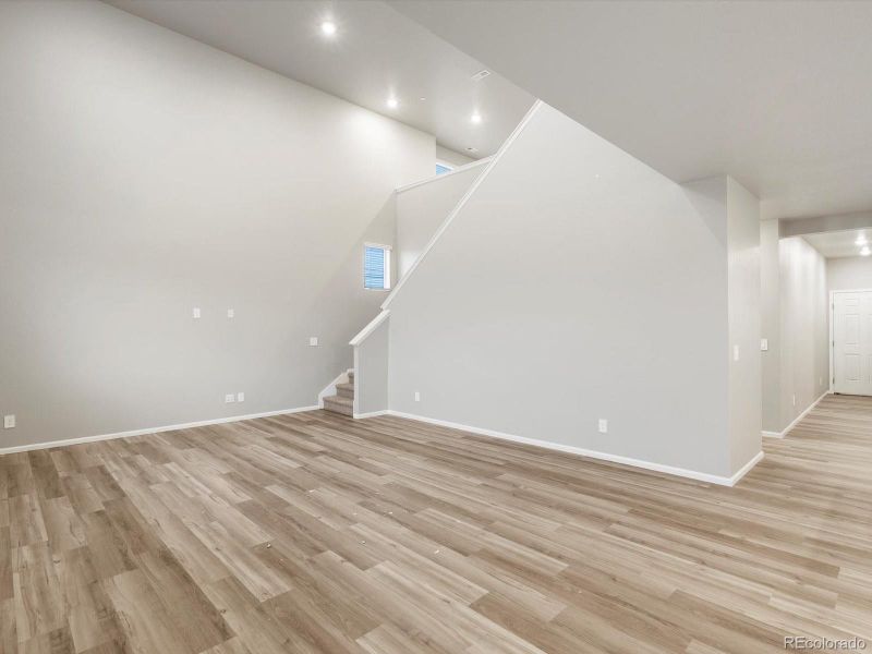 Spacious, unfurnished interior of a new home in Buffalo Highlands: The Flora Collection, Commerce City (Image 21). Spacious, unfurnished interior of a new home in Buffalo Highlands: The Flora Collection, Commerce City (Image 21).