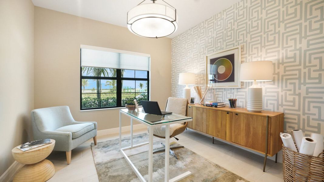 Furnished interior view inside a new home in Grand Park Real Estate and Homes for Sale in Sarasota, FL - Neal Communities, Sarasota (Image 15).
