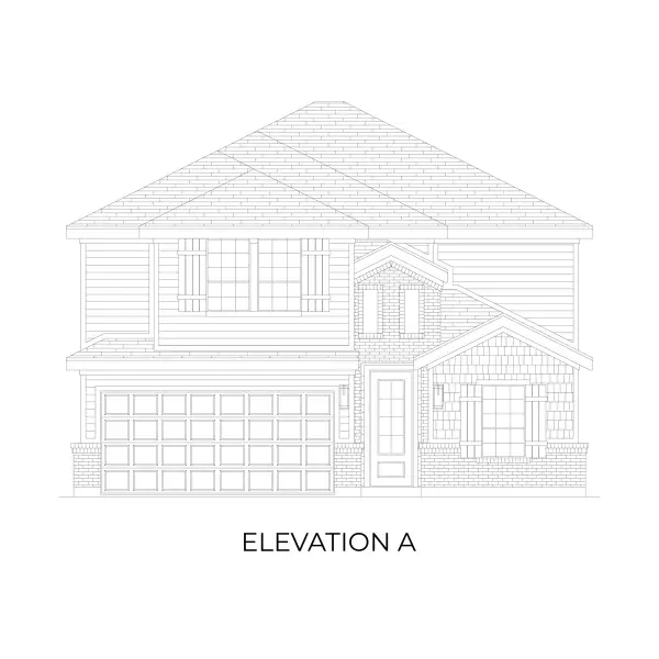 Representative rendering of the exterior for the Ford FS by First Texas Homes (Image 3).