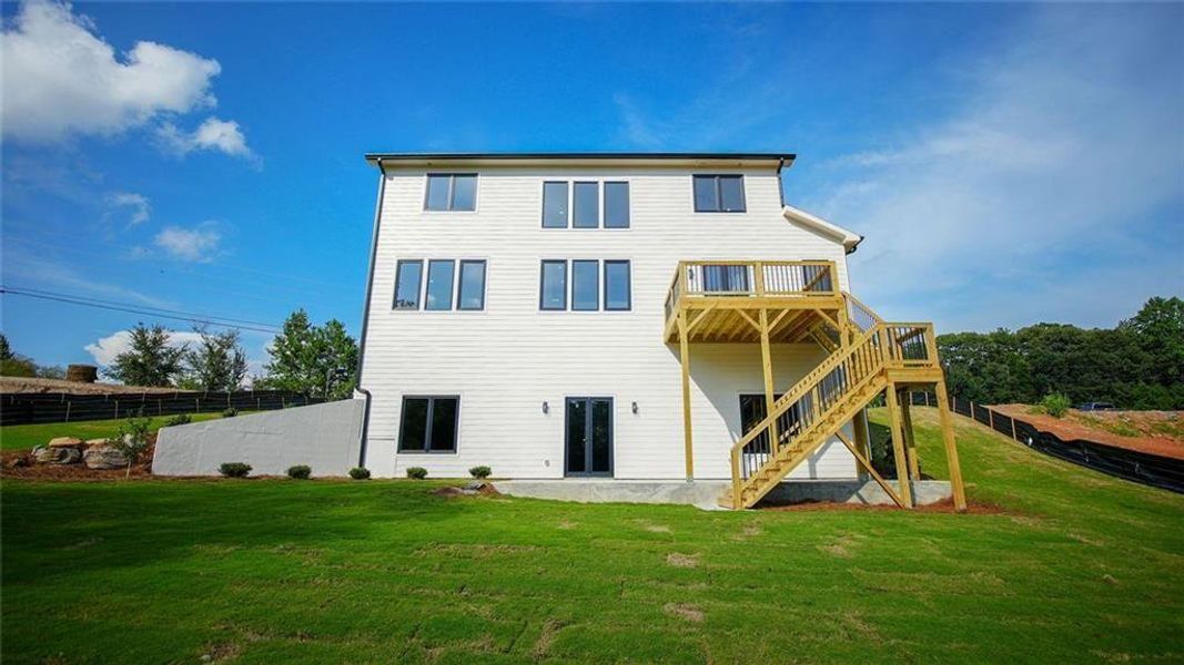 Exterior details and patio area of a home in , Flowery Branch (Image 39).