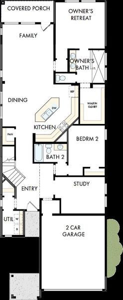 2D floor plan layout of this home in Mayfair - Select Garden Series, New Braunfels, TX (Image 2). 2D floor plan layout of this home in Mayfair - Select Garden Series, New Braunfels, TX (Image 2).