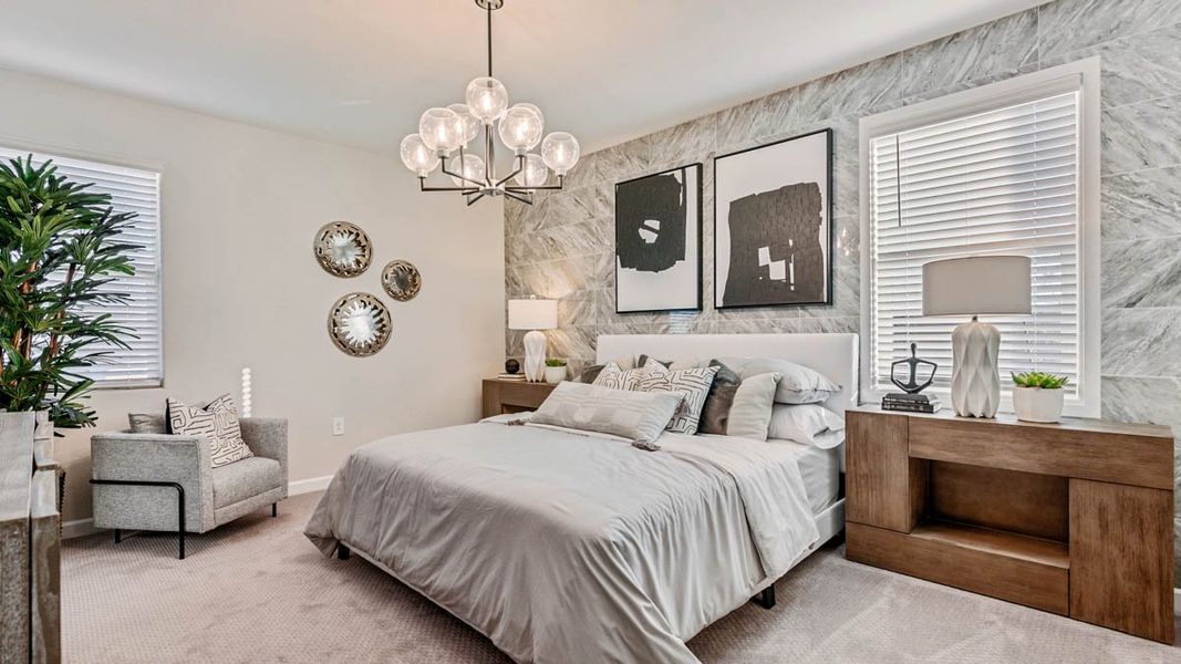 Furnished interior view inside a new home in Desert Moon Estates, Buckeye (Image 16).