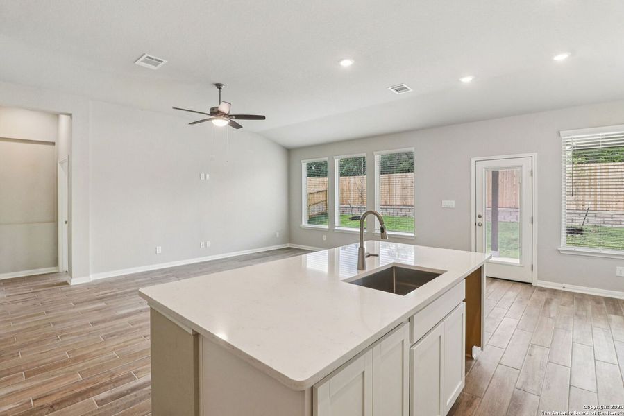 Furnished interior view inside a new home in Fox Falls, Boerne (Image 11).