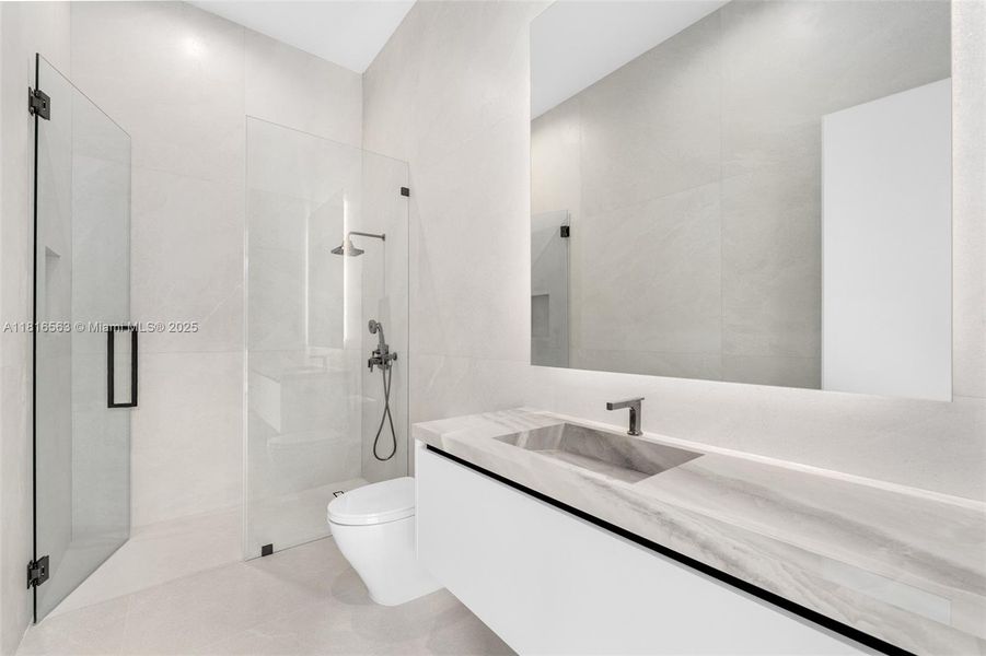 Furnished interior view inside a new home in , Miami (Image 12).