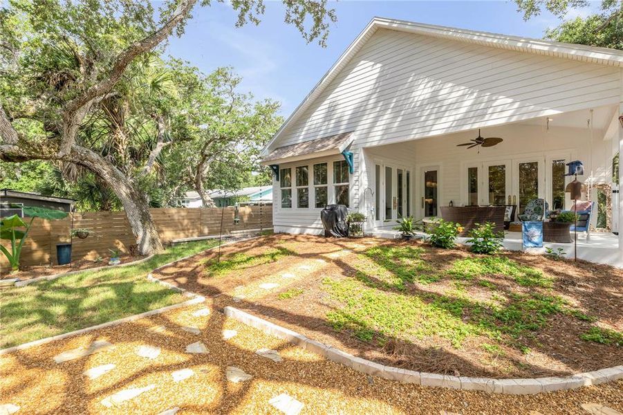 Exterior details and patio area of a home in , New Smyrna Beach (Image 22). Exterior details and patio area of a home in , New Smyrna Beach (Image 22).