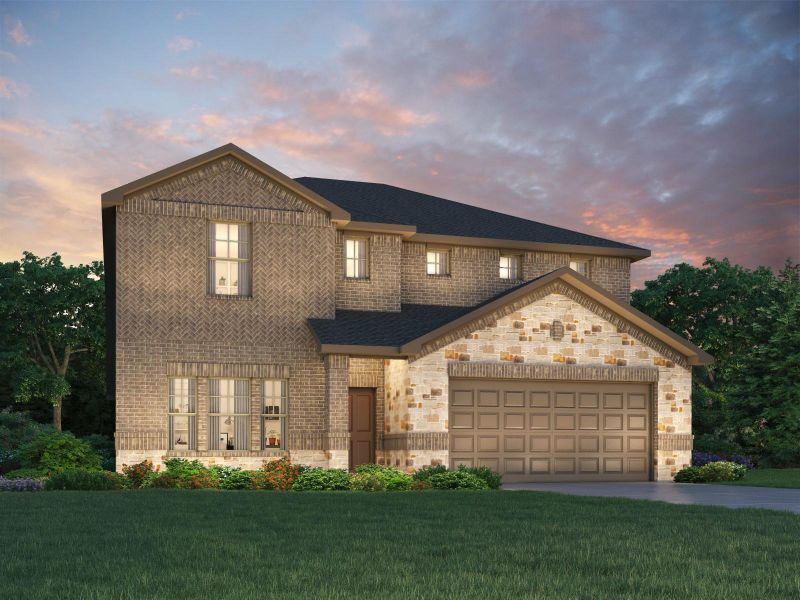 Front exterior of a new home in , Montgomery, TX, highlighting curb appeal (Image 1). Front exterior of a new home in , Montgomery, TX, highlighting curb appeal (Image 1).