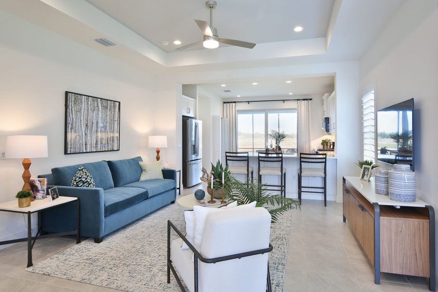 Representative furnished interior of a home built from the Liberty 4 by Neal Communities in Palm Grove, Bradenton (Image 6). Representative furnished interior of a home built from the Liberty 4 by Neal Communities in Palm Grove, Bradenton (Image 6).