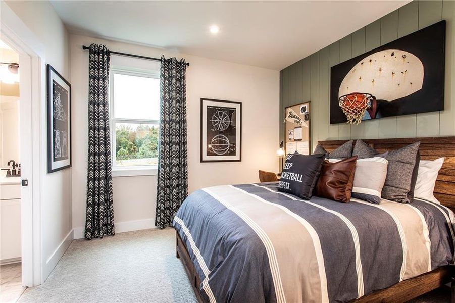Furnished interior view inside a new home in Hopewell Reserve, Cumming (Image 29).