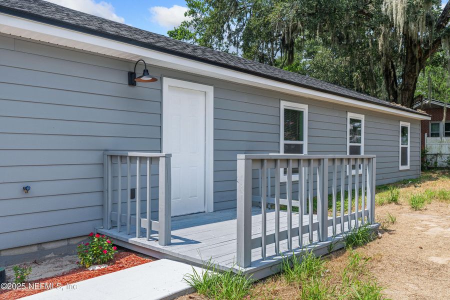 Front exterior of a new home in , Jacksonville, FL, highlighting curb appeal (Image 17). Front exterior of a new home in , Jacksonville, FL, highlighting curb appeal (Image 17).
