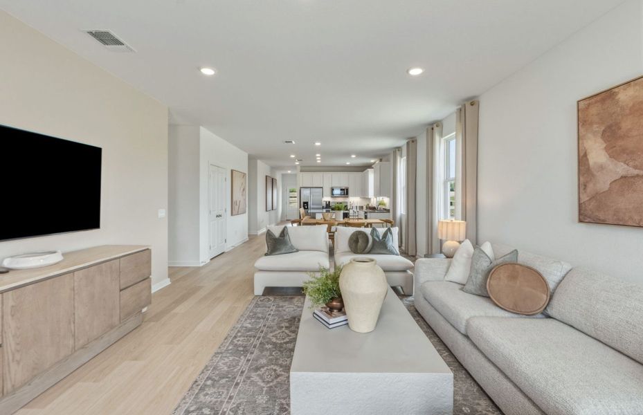 Representative furnished interior of a home built from the Hewitt by Centex in Vantage, San Marcos (Image 7).