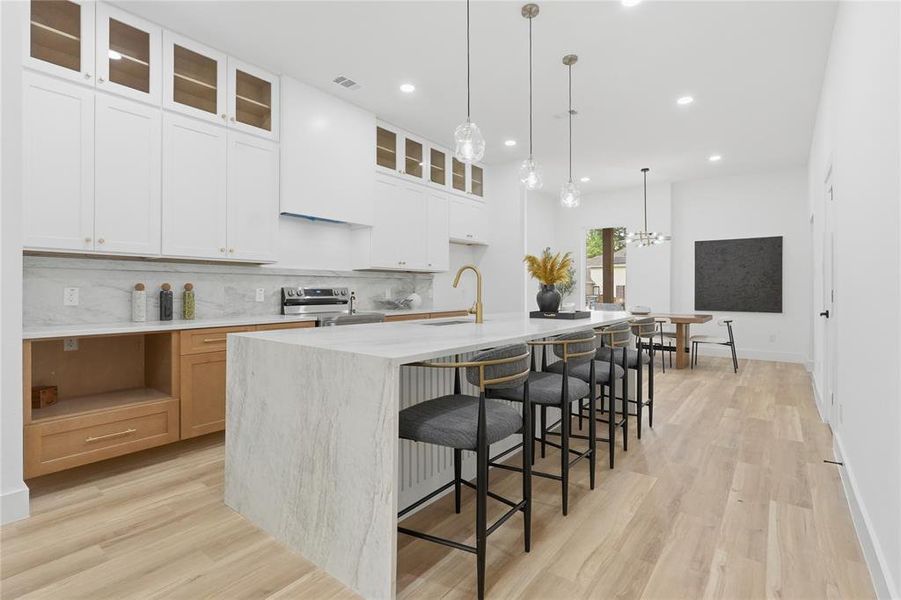 Furnished interior view inside a new home in , Dallas (Image 5).