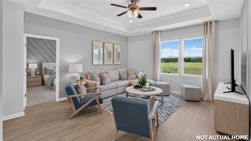 Furnished interior view inside a new home in Sawmill Branch, Palm Coast (Image 31).